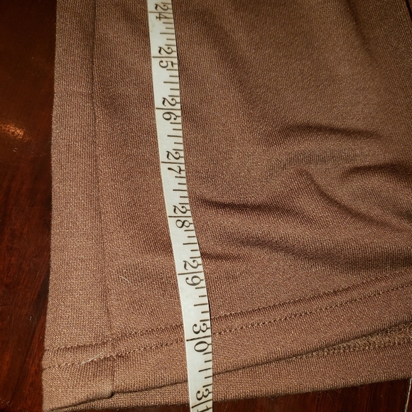 FOR LOVE & LEMONS Shannon Pants Camel Wide Leg Front Seam Knit Trousers Sz S - Picture 12 of 13